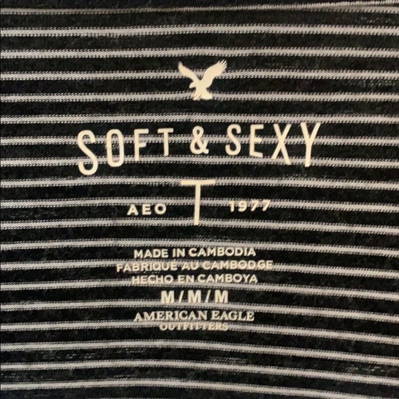 black and white strip long sleeve - Picture 4 of 4